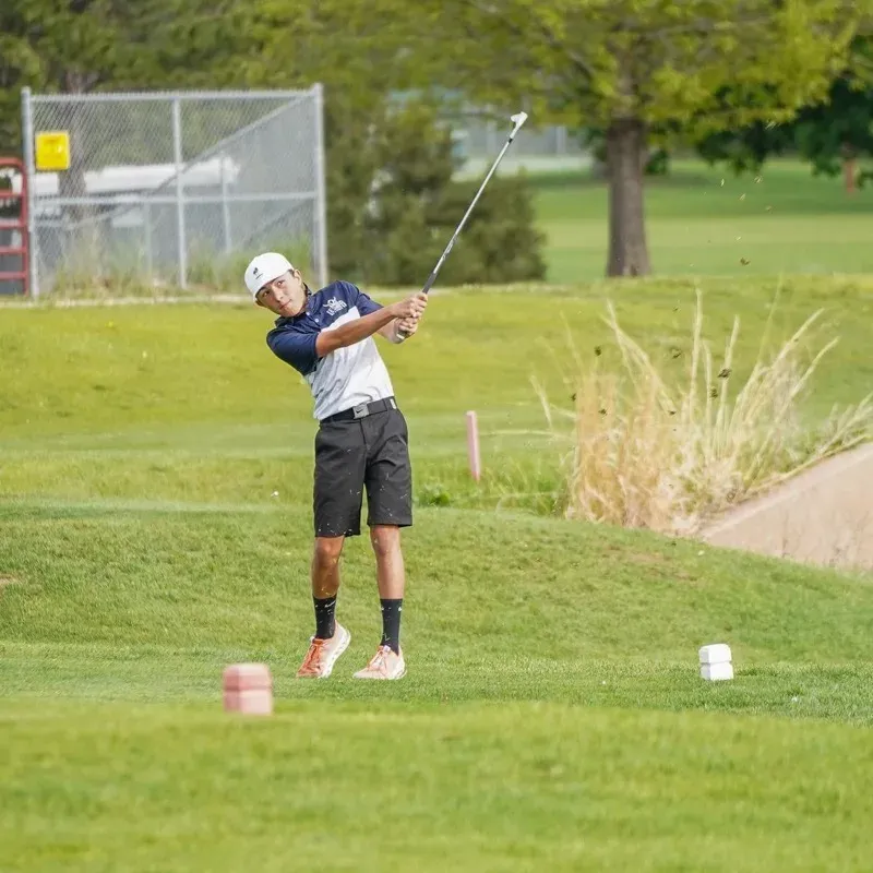 Graham on the golf course